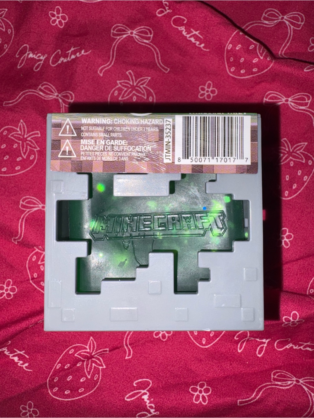 Minecraft Light-Up Collectible Cube - Gray and Green